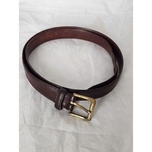 Coach Dark Brown‎ Burnished Cowhide Belt 5950 Handcrafted in Costa Rica Size 40